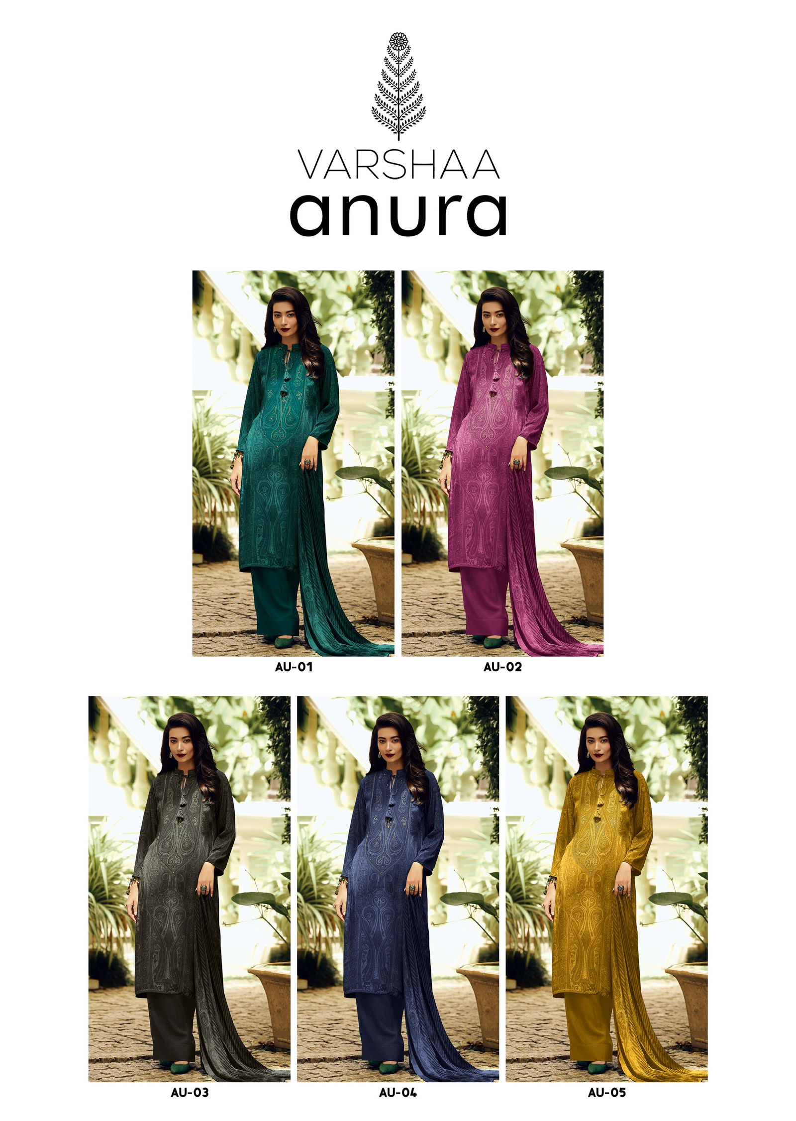 Anura By Varsha Raw Silk Digital Printed Designer Salwar Suits Orders In India